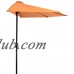 Patio Half Umbrella - 9' - By Trademark Innovations (Melon)   565873900